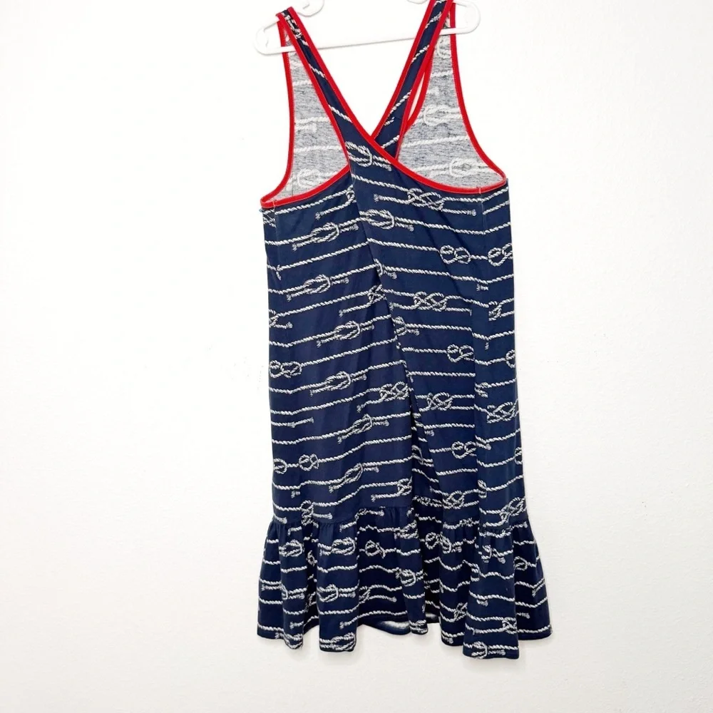 Polo Ralph Lauren big girls sleeveless crisscross nautical blue dress size XL